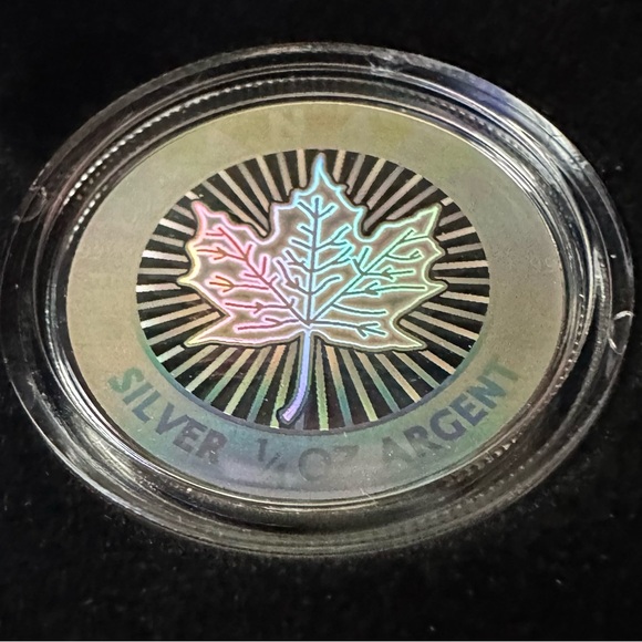 2003 Canada .9999 Fine Silver Maple Leaf Hologram 5 Coin Set w/COA, 1.92 ounces - Picture 5 of 10